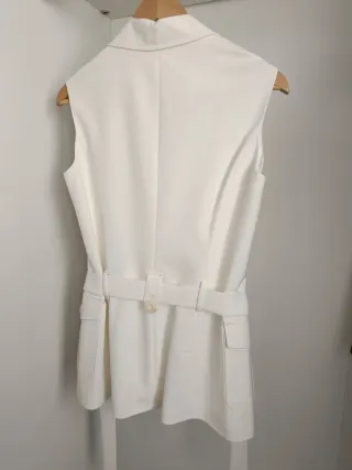 Chaleco Pilar Prieto Blanco