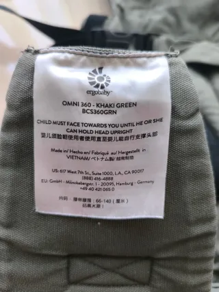 Ergobaby Omni 360 Portabebés Todo en Uno