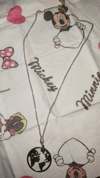 Colgante Plata Mundo