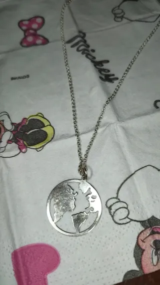 Colgante Plata Mundo