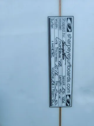 Tabla de surf Sharpeye Inferno 72