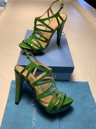 Sandalias Paco Gil Verdes Talla 40