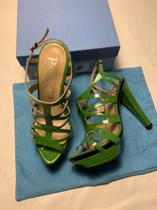 Sandalias Paco Gil Verdes Talla 40