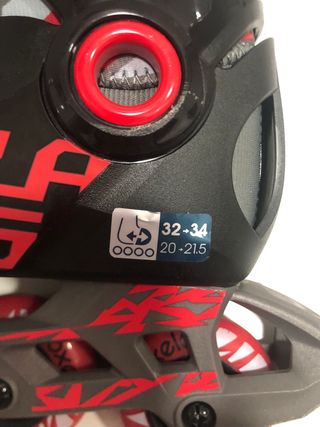 Patines Oxelo Talla 32-34+Casco y Protecciones