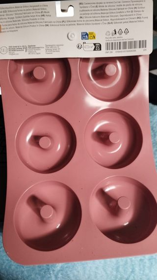 Molde silicona donuts repostería