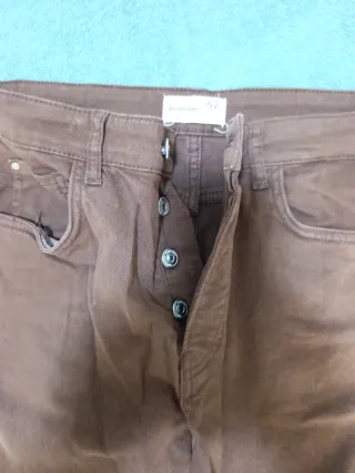 Pantalones Stradivarius Marrones Acampanados