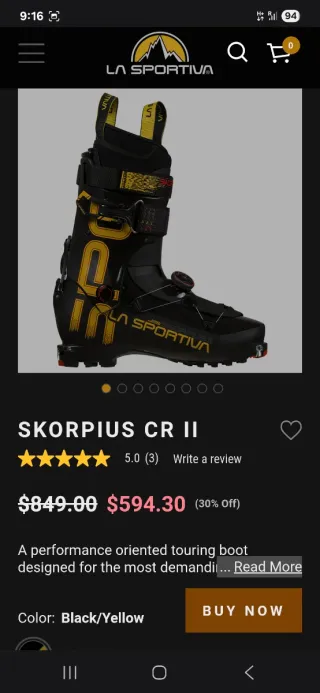 Botas La Sportiva Skorpius CR II Talla 24.5