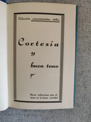 Cortesía y Buen Tono