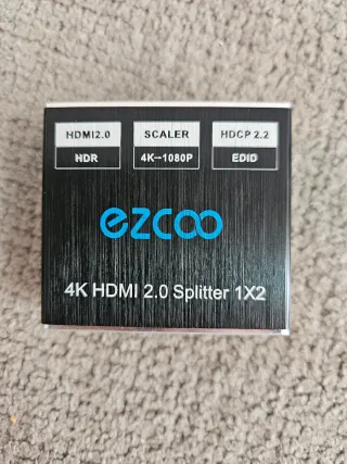 Divisor HDMI EZCOO 1x2 4K HDR HDCP 2.2