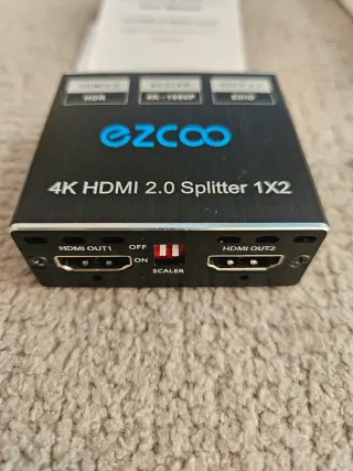 Divisor HDMI EZCOO 1x2 4K HDR HDCP 2.2