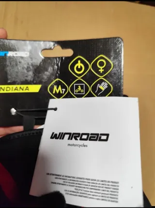 Guantes Moto WINDROSE Indiana Negro/Rojo