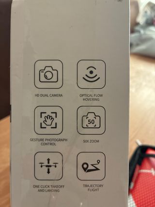 DRONE Negro Cámara HD Plegable