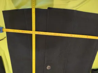 Abrigo paño negro talla M