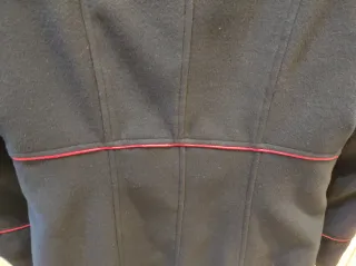 Abrigo paño negro talla M