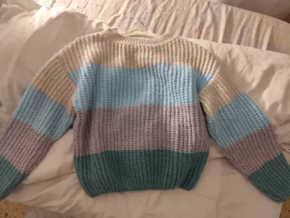 Jersey de rayas multicolor