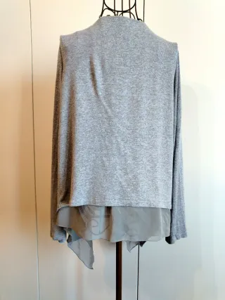 Cardigan grigio taglia unica