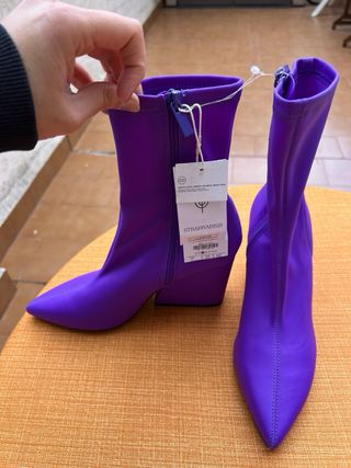 Botines Stradivarius Morados Talla 39