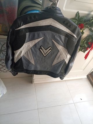 Chaqueta Biker Cuero Talla 52
