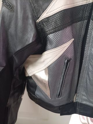 Chaqueta Biker Cuero Talla 52