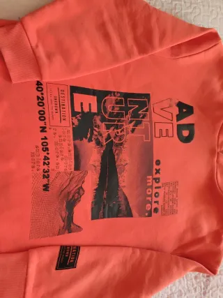 Sudadera Naranja Adventure Explore