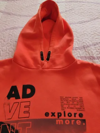 Sudadera Naranja Adventure Explore