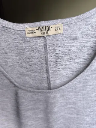 Camiseta sin mangas Inside gris Talla XS