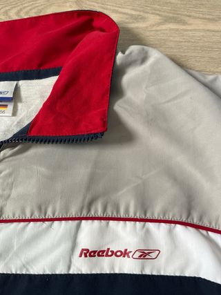 Chaqueta Reebok Vintage Beige y Azul