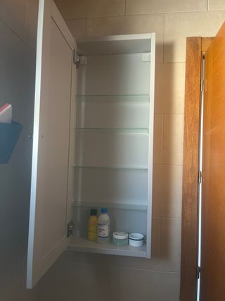 Mobile da bagno lucido bianco, grigio e marrone