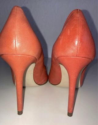 Zapatos de tacón Zara, piel,  talla 39