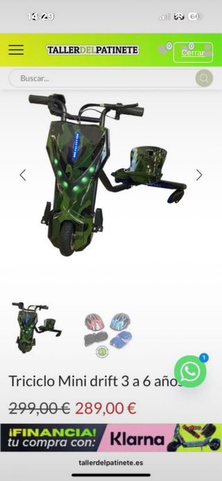 Patinete Mini Drift Camuflaje