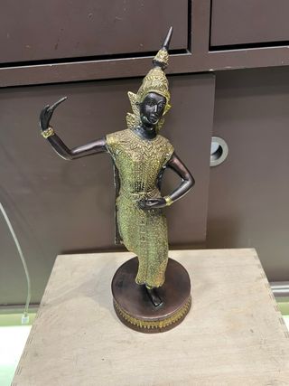 Figura Danza Tailandesa Bronce y Latón
