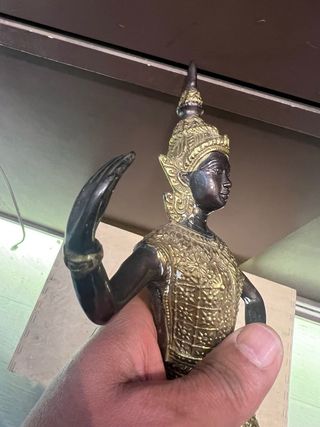 Figura Danza Tailandesa Bronce y Latón