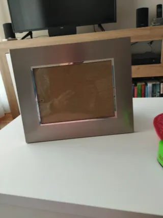 Marco de fotos plateado