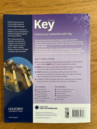 3 Libros Key to Bachillerato 2. Student's Book.