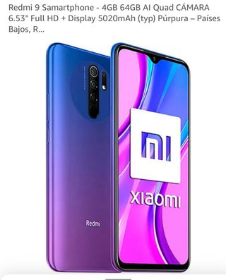 Xiaomi Redmi 9 64GB Azul/Morado