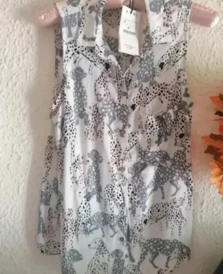 Blusa Zara Perritos Talla S