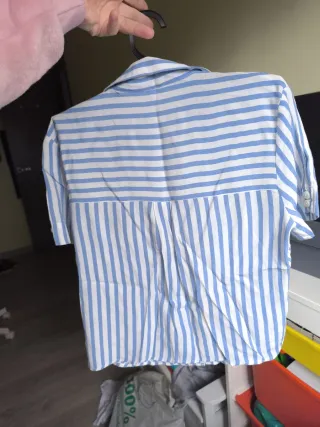 Camisa blusa Rayas Azul y Blanco