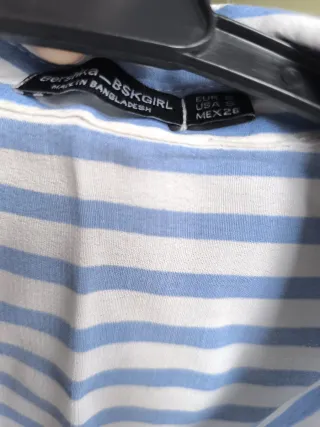 Camisa blusa Rayas Azul y Blanco