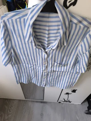 Camisa blusa Rayas Azul y Blanco