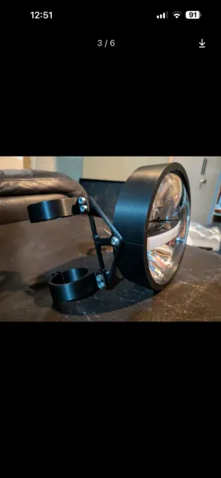 Cúpula Café Racer Negra