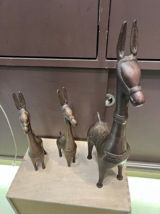 Set 3 Figuras Bronce Animales