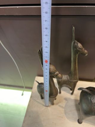 Set 3 Figuras Bronce Animales