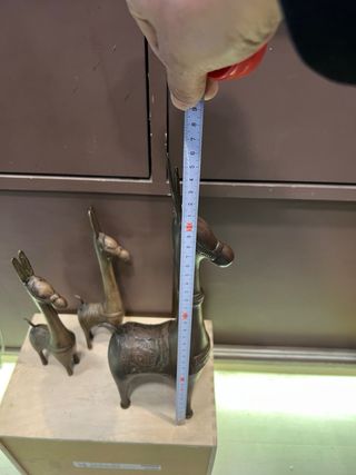 Set 3 Figuras Bronce Animales