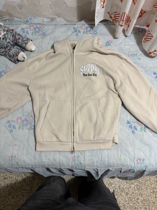Sudadera Supply & Demand Talla M Beige
