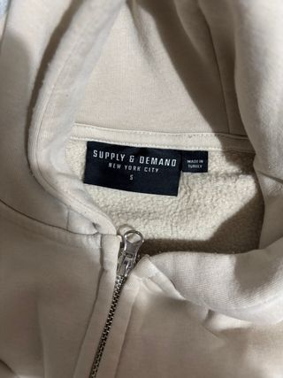 Sudadera Supply & Demand Talla M Beige