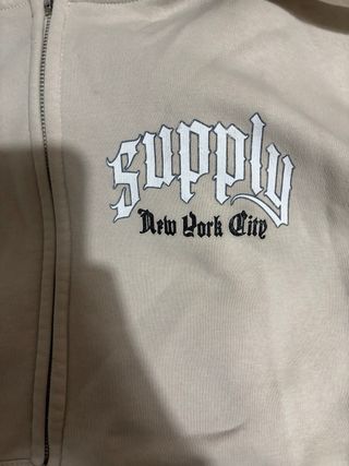 Sudadera Supply & Demand Talla M Beige