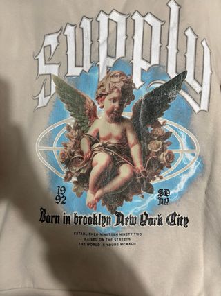 Sudadera Supply & Demand Talla M Beige