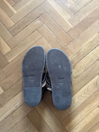 Sandalias Zara Hombre Beige y Marrón