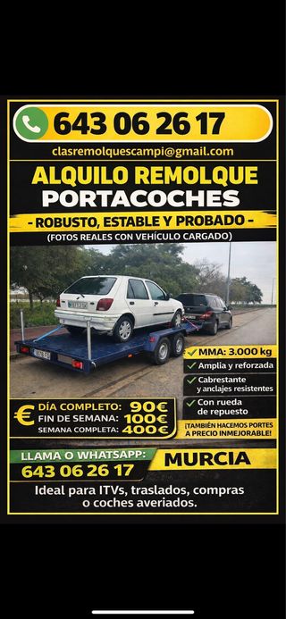 Se alquila remolque