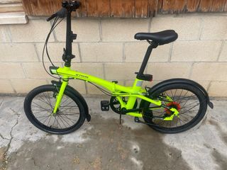 Bicicleta Plegable B'TWIN Verde Lima